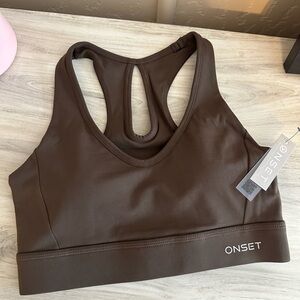 Onset Brown Sports Bra